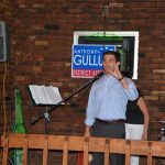 Hampden District Attorney Anthony Gulluni speaks at a campaign event.