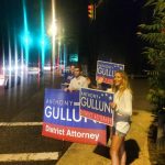 Hampden District Attorney Anthony Gulluni volunteers campaigning.