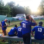 A wiffle ball team wearing t-shirts supporting Hampden District Attorney Anthony Gulluni.