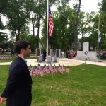 Hampden District Attorney Anthony Gulluni at a Memorial Day observance.