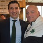 Hampden District Attorney Anthony Gulluni poses for a photo with Hampden County Sheriff Nicholas Cocchi.