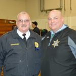 Hampden County Sheriff Nicholas Cocchi poses for a photo with another person.