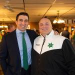 Hampden District Attorney Anthony Gulluni smiles and poses for a photo with Hampden County Sheriff Nick Cocchi.
